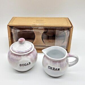 Sheffield Home Ceramic Cream & Sugar Set NIB